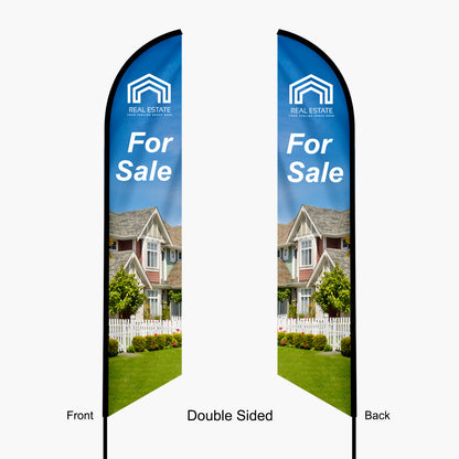 14ft Feather Flag - Double Sided